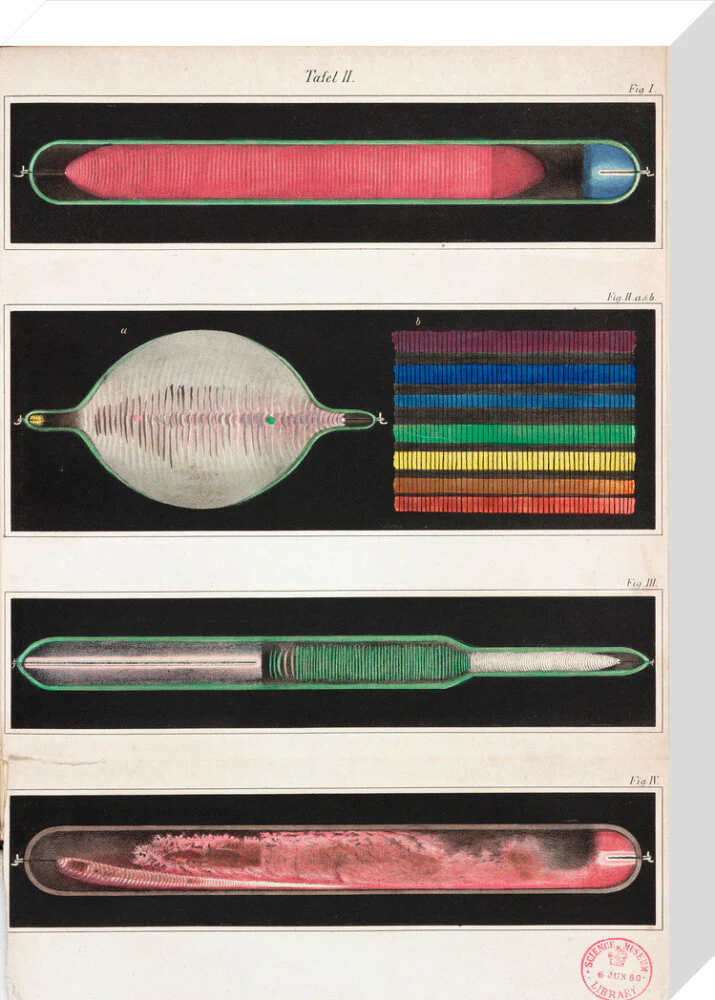 Glowing Geissler tubes, 1858. - Image 32