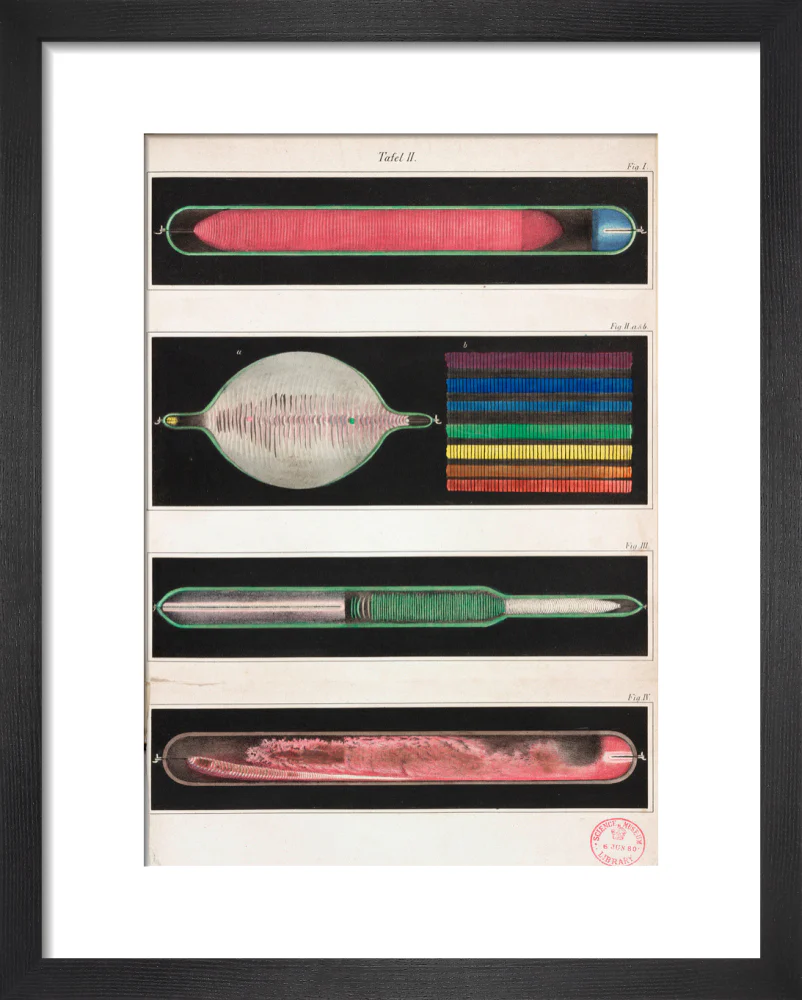 Glowing Geissler tubes, 1858. - Image 36