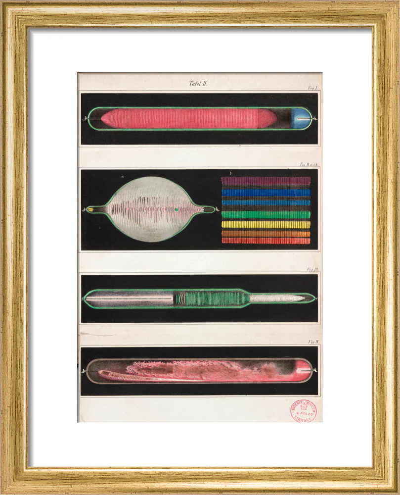Glowing Geissler tubes, 1858. - Image 38