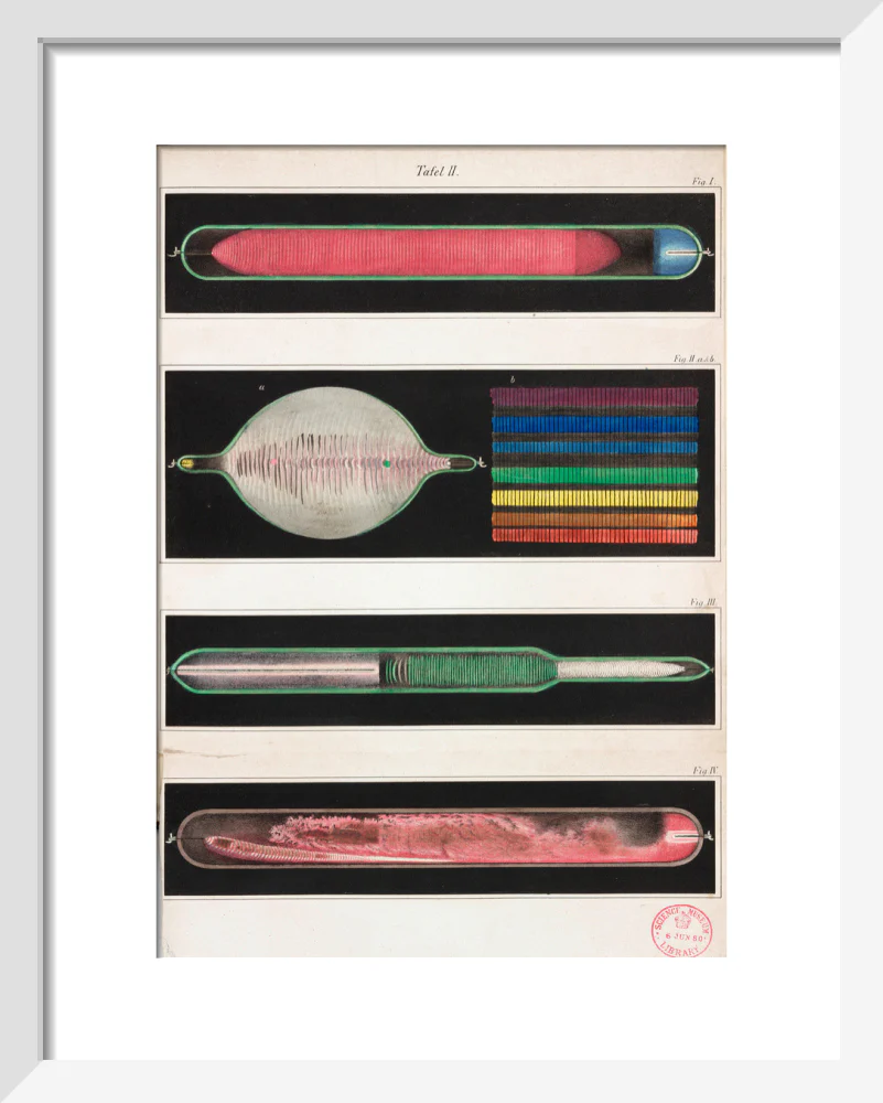 Glowing Geissler tubes, 1858. - Image 4
