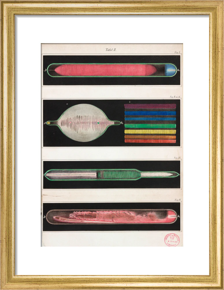 Glowing Geissler tubes, 1858. - Image 43