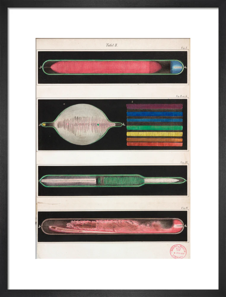 Glowing Geissler tubes, 1858. - Image 46