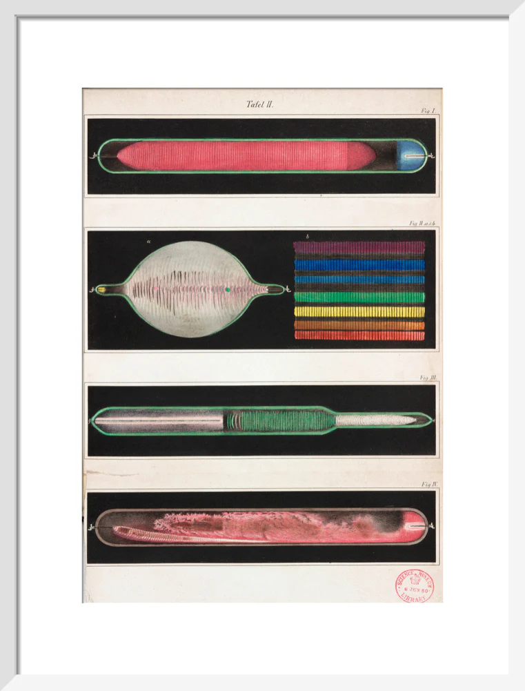 Glowing Geissler tubes, 1858. - Image 47