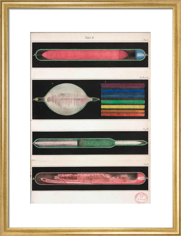 Glowing Geissler tubes, 1858. - Image 48