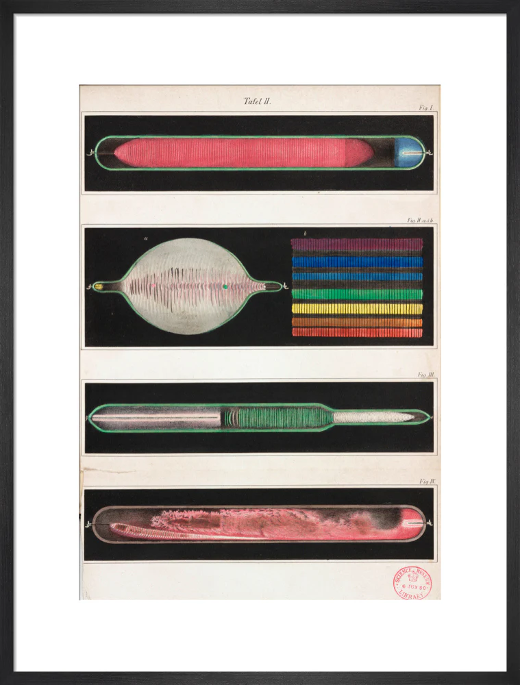 Glowing Geissler tubes, 1858. - Image 51