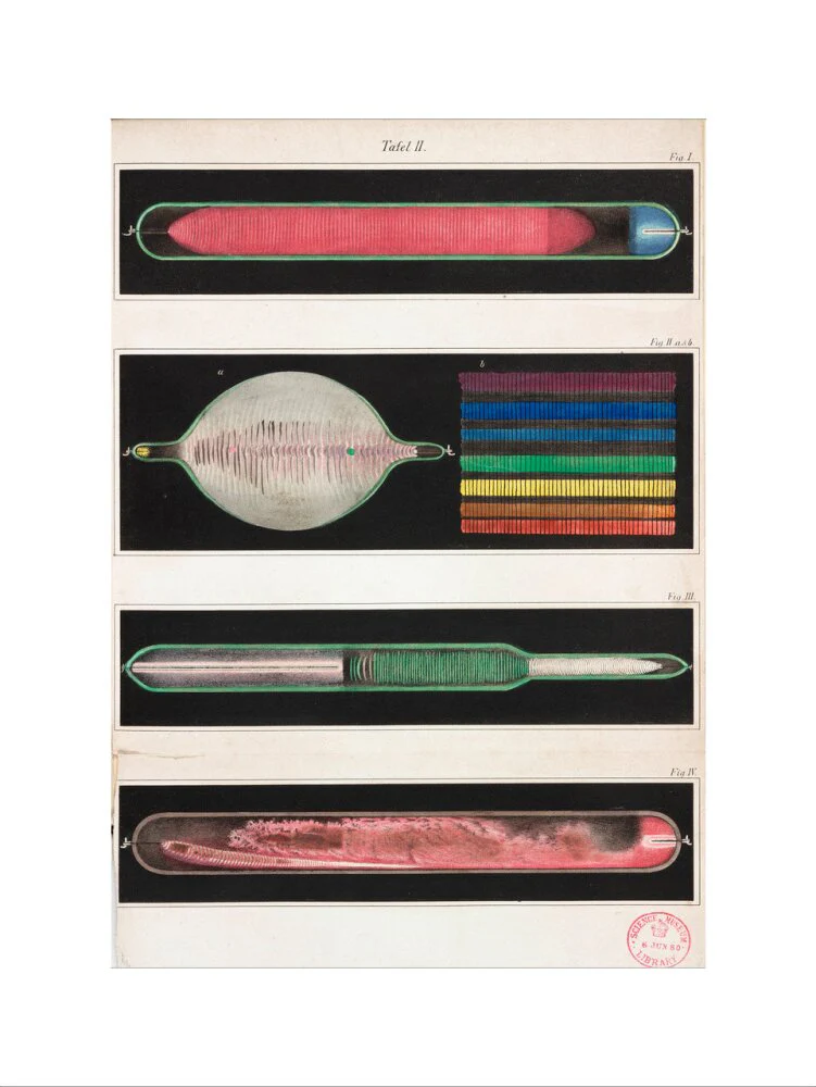 Glowing Geissler tubes, 1858. - Image 55