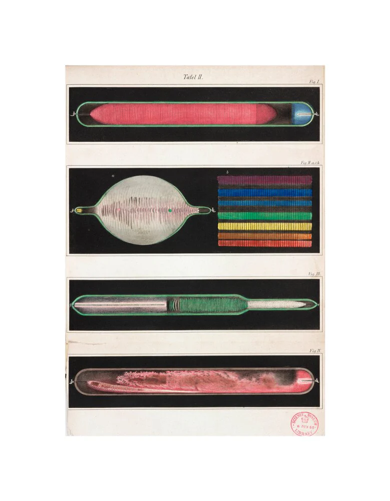 Glowing Geissler tubes, 1858. - Image 60