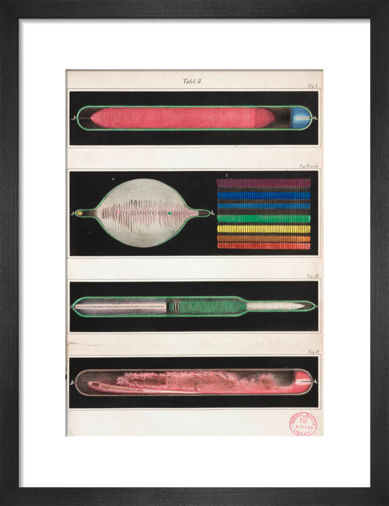 Glowing Geissler tubes, 1858. - Image 8