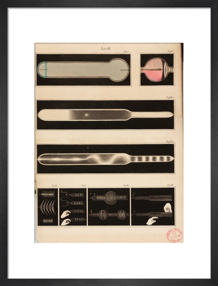 Glowing Geissler tubes, 1858. - Image 13