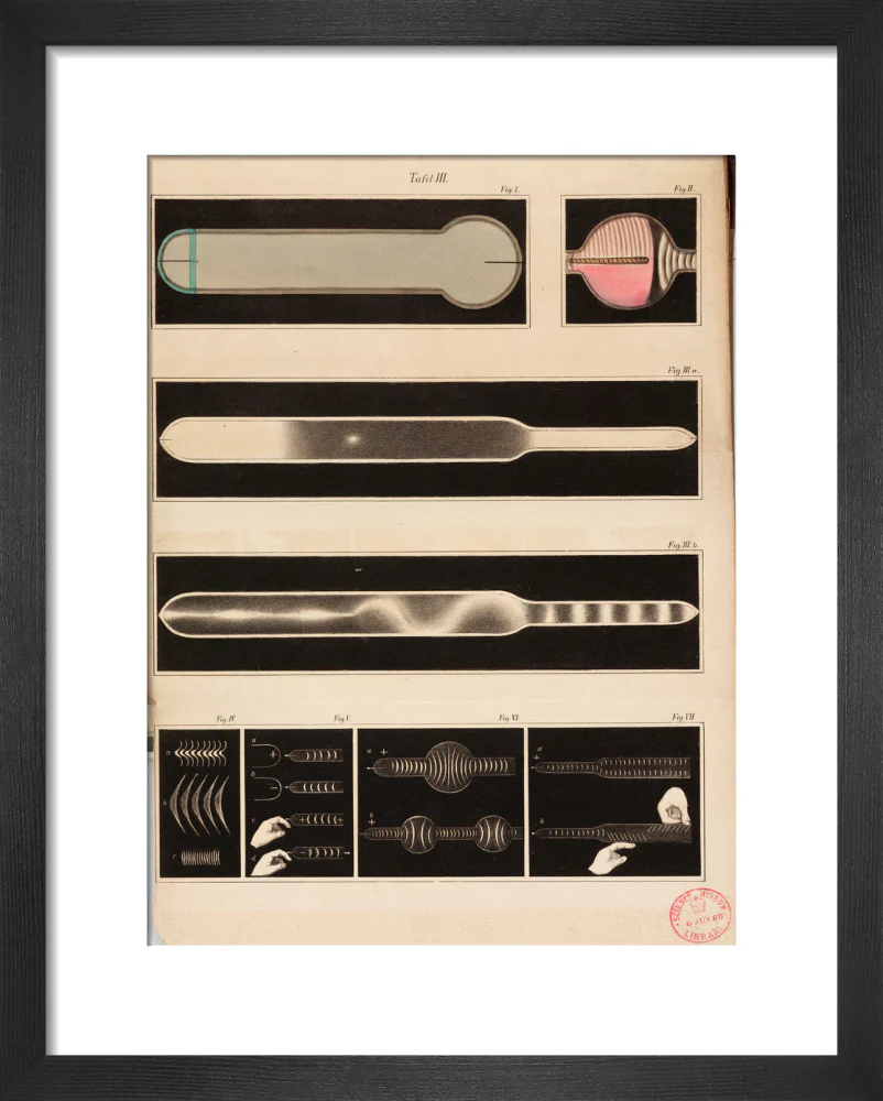 Glowing Geissler tubes, 1858. - Image 3
