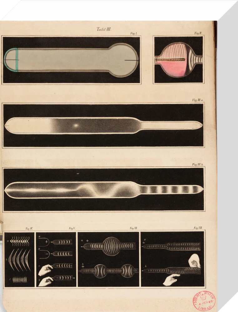 Glowing Geissler tubes, 1858. - Image 64