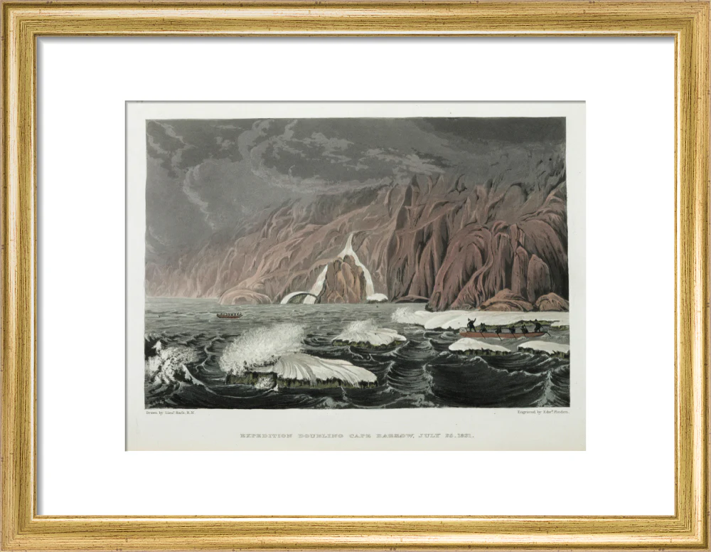 'Expedition Doubling Cape Barrow', Canada, 25 July 1821. - Image 10