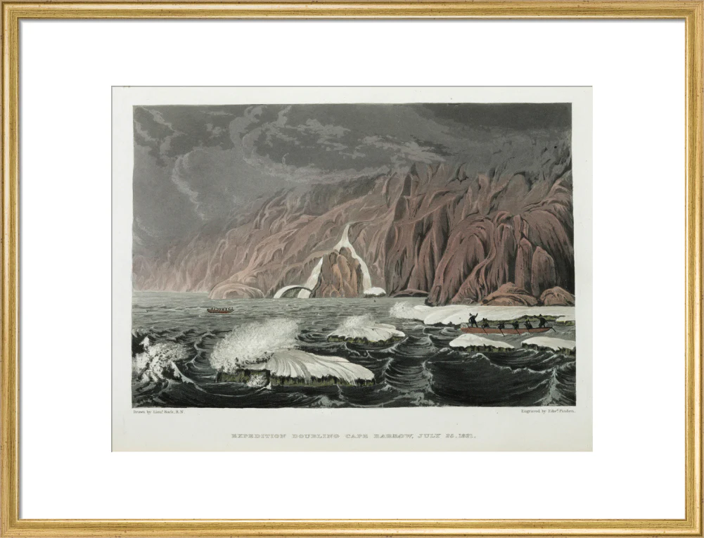 'Expedition Doubling Cape Barrow', Canada, 25 July 1821. - Image 53