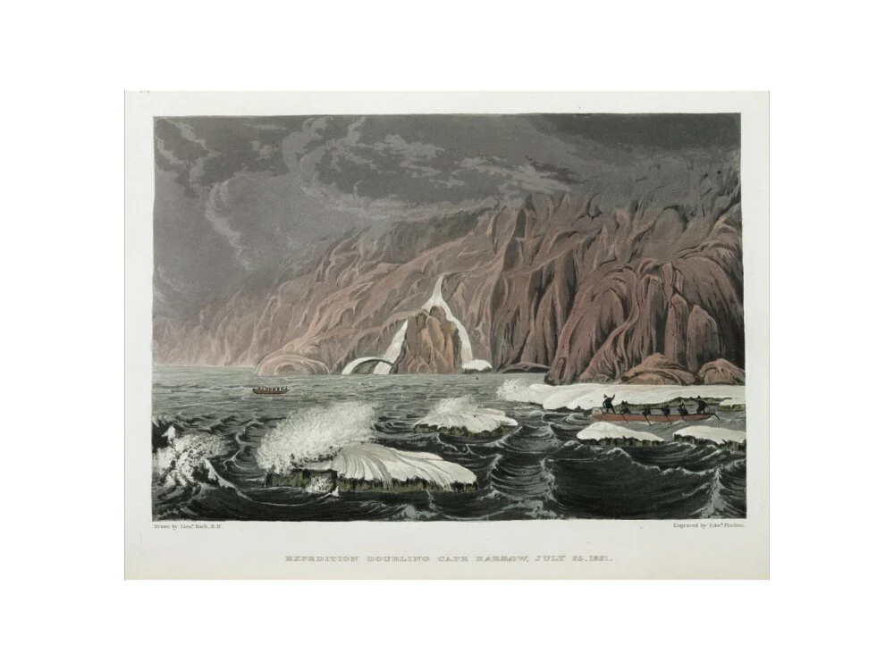 'Expedition Doubling Cape Barrow', Canada, 25 July 1821. - Image 55
