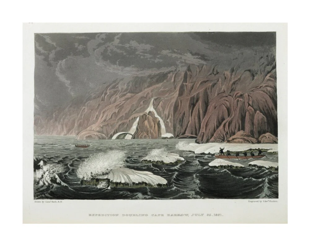 'Expedition Doubling Cape Barrow', Canada, 25 July 1821. - Image 62