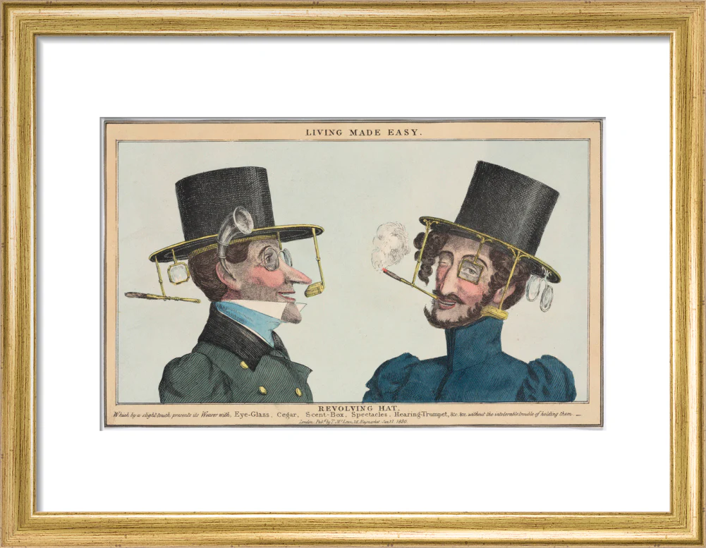 'Living Made Easy: Revolving Hat', 1830. - Image 10