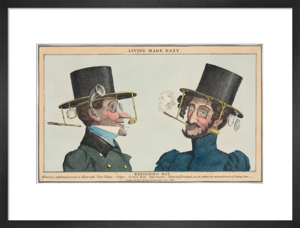 'Living Made Easy: Revolving Hat', 1830. - Image 13