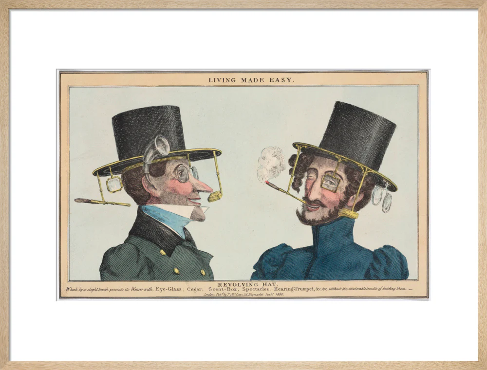 'Living Made Easy: Revolving Hat', 1830. - Image 21