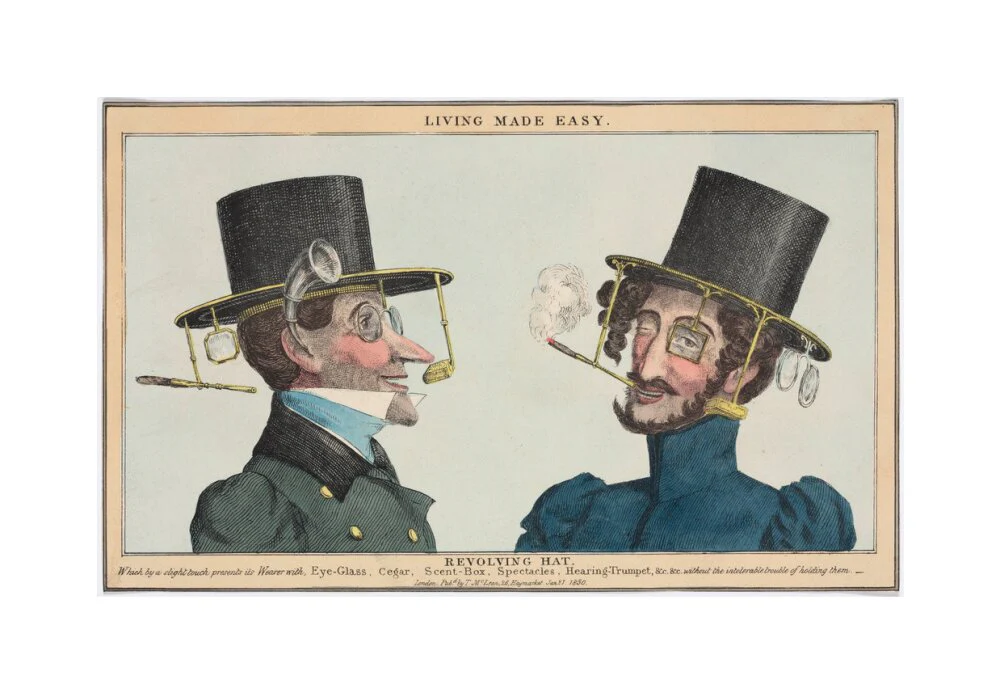 'Living Made Easy: Revolving Hat', 1830. - Image 28