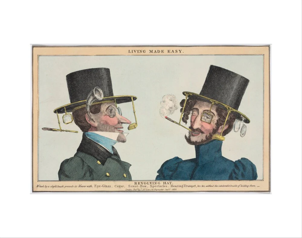'Living Made Easy: Revolving Hat', 1830. - Image 35