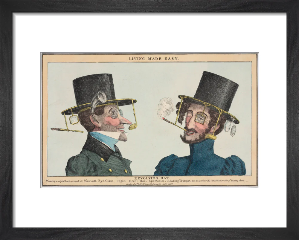 'Living Made Easy: Revolving Hat', 1830. - Image 36