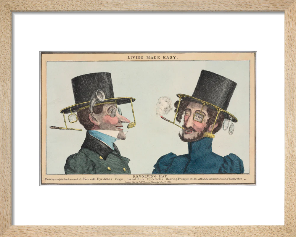 'Living Made Easy: Revolving Hat', 1830. - Image 39