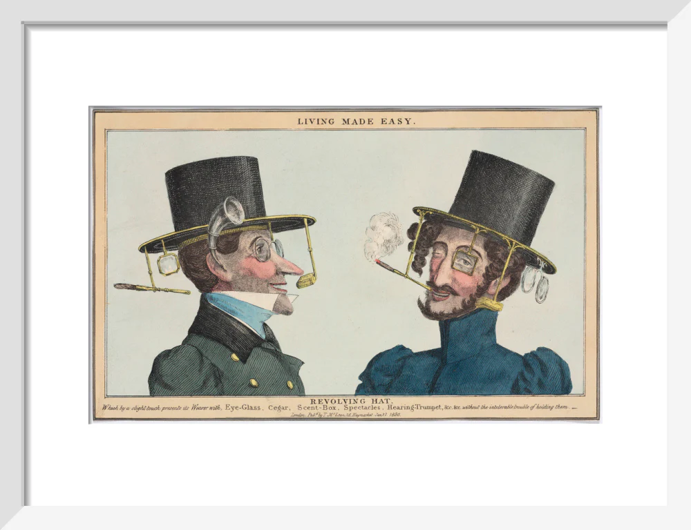 'Living Made Easy: Revolving Hat', 1830. - Image 42