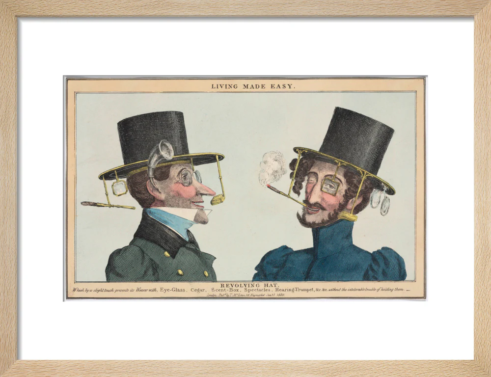 'Living Made Easy: Revolving Hat', 1830. - Image 44