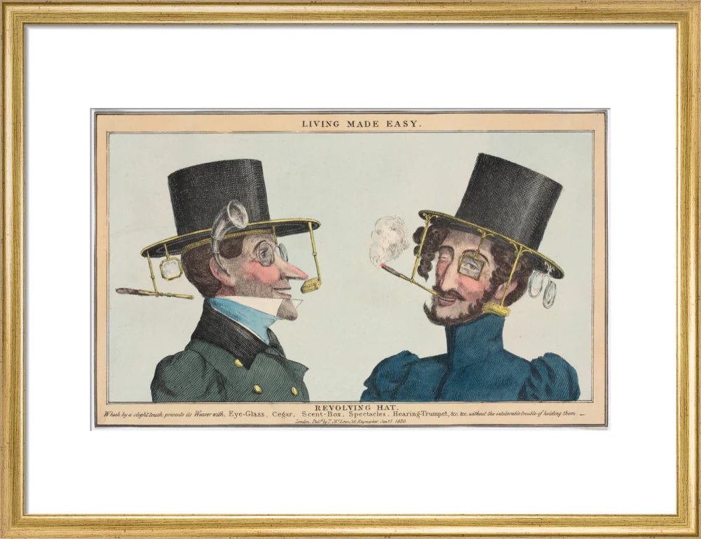 'Living Made Easy: Revolving Hat', 1830. - Image 48