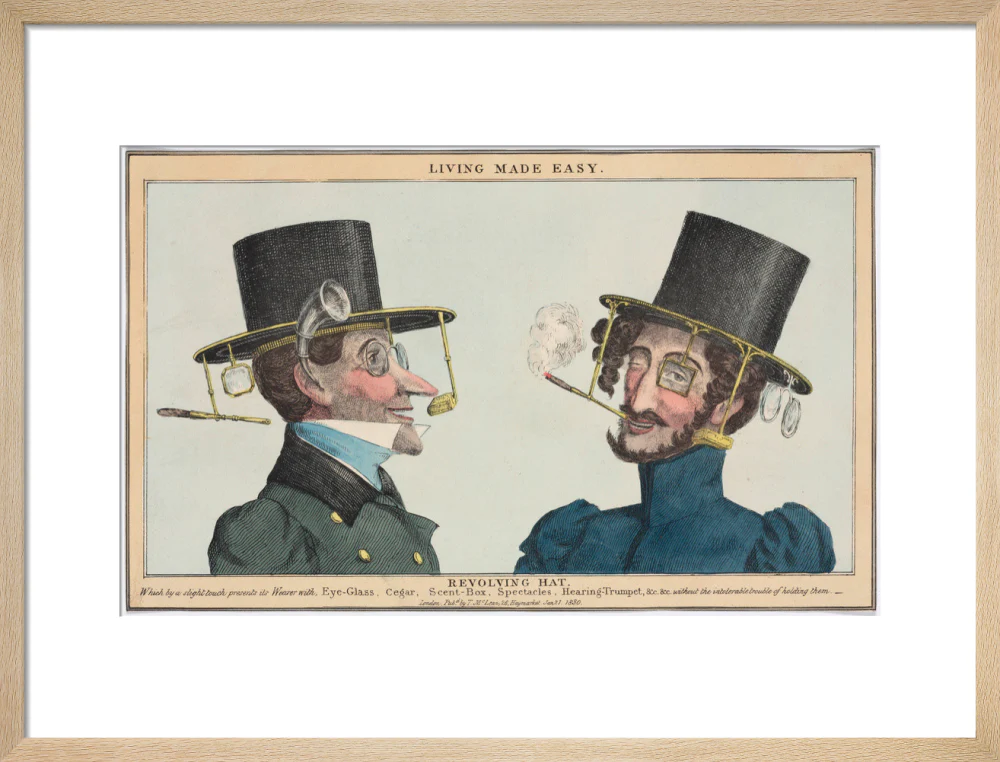 'Living Made Easy: Revolving Hat', 1830. - Image 49