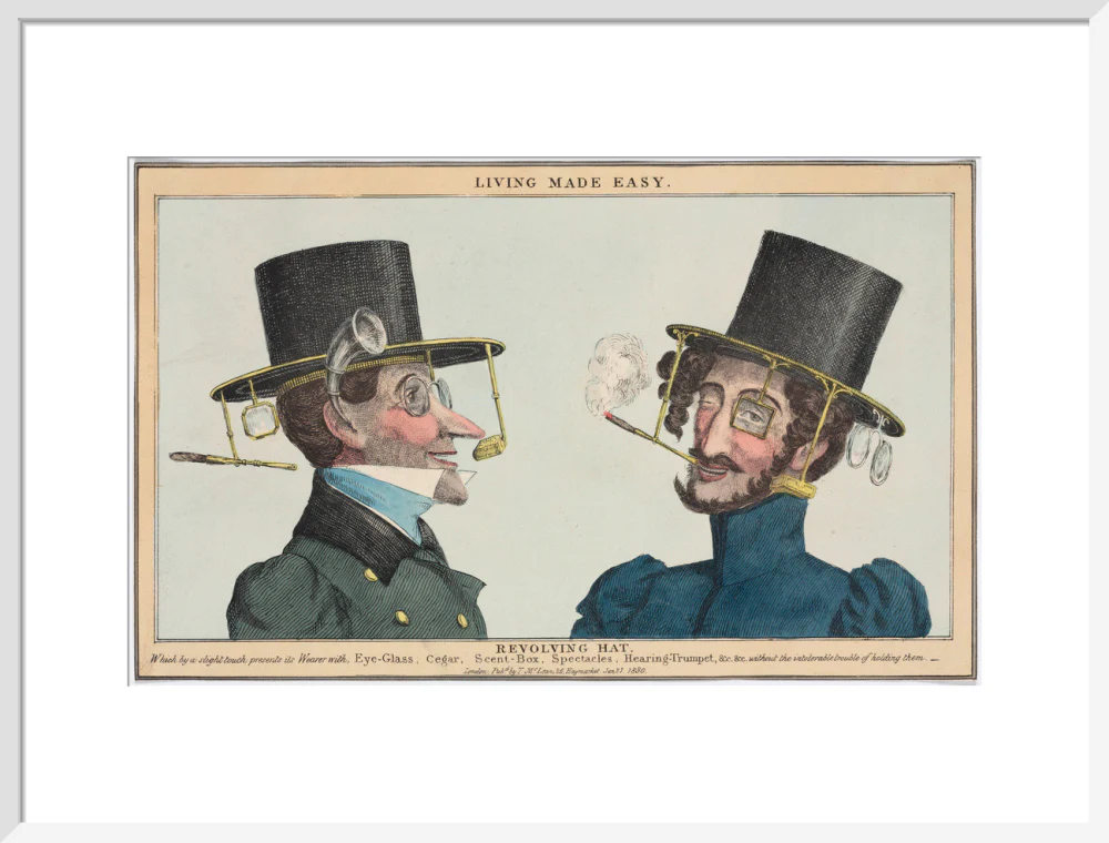 'Living Made Easy: Revolving Hat', 1830. - Image 52