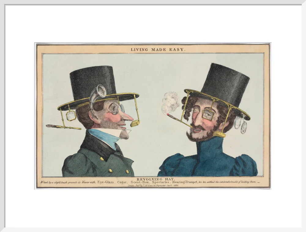 'Living Made Easy: Revolving Hat', 1830. - Image 57