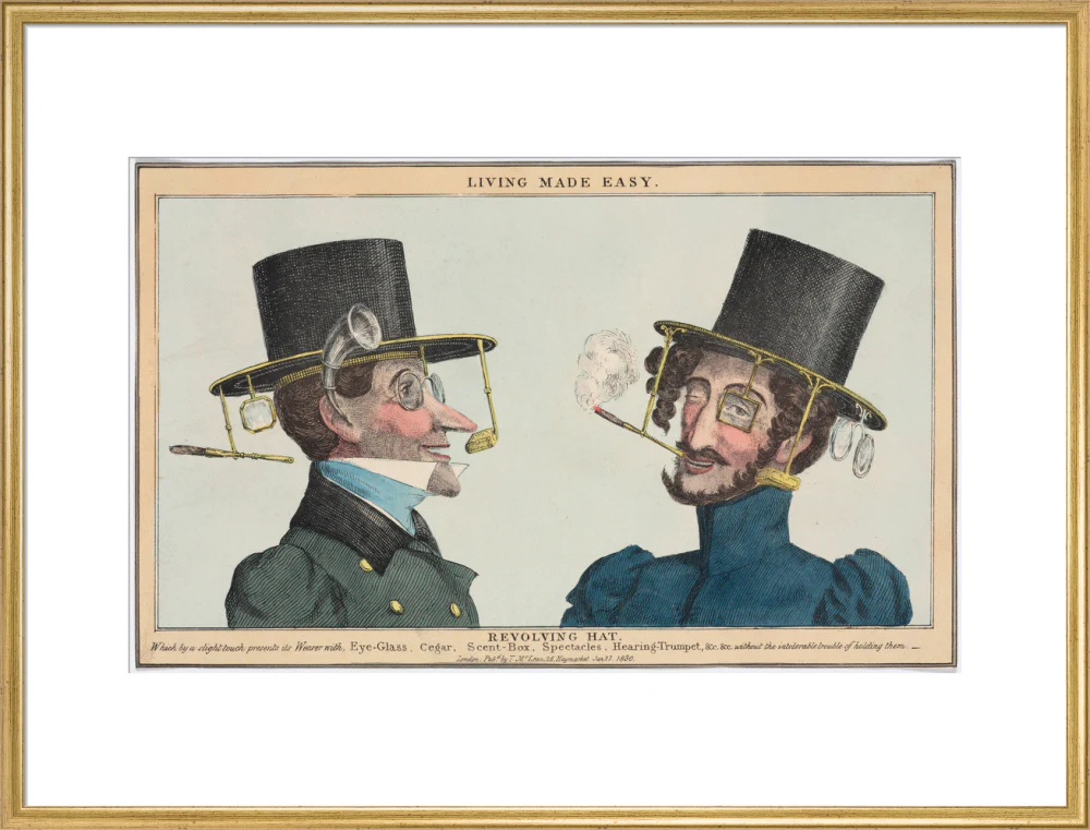 'Living Made Easy: Revolving Hat', 1830. - Image 58
