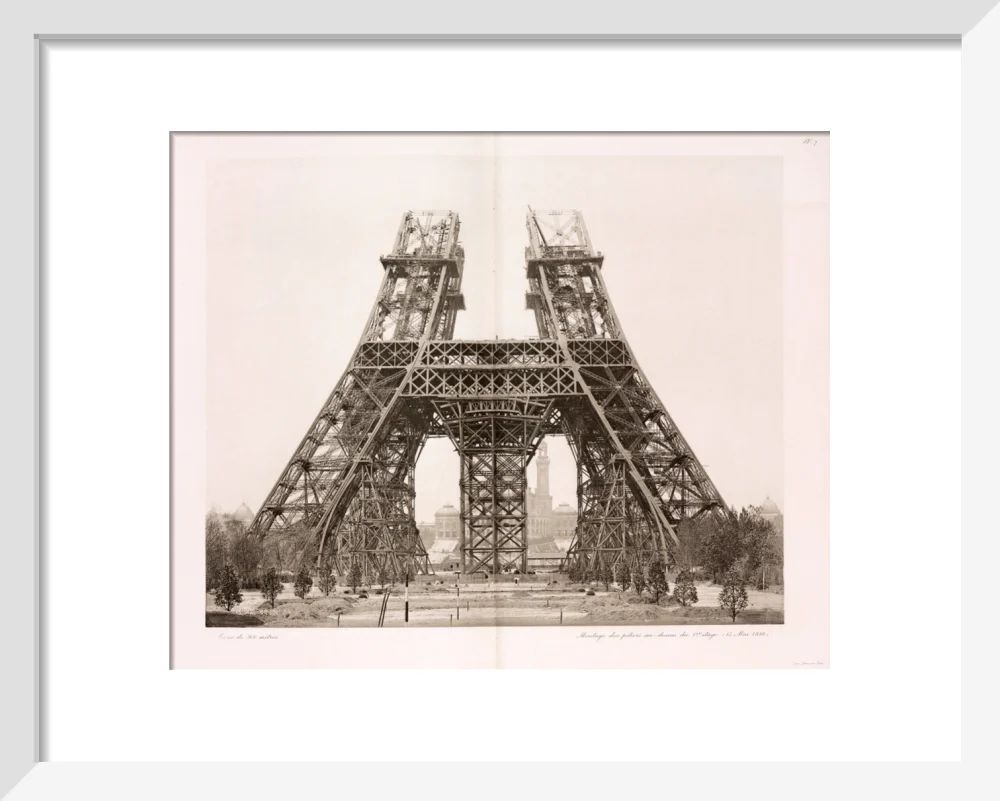 Erection of the pillars below the first level, Eiffel Tower, Paris, 15 May 1888. - Image 4