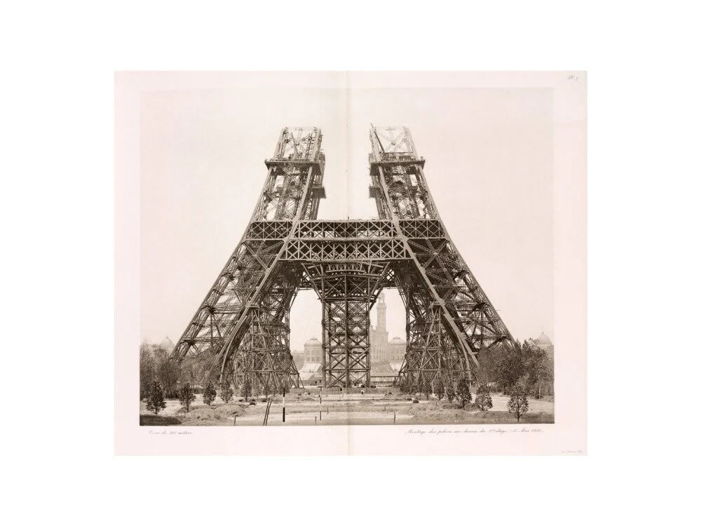 Erection of the pillars below the first level, Eiffel Tower, Paris, 15 May 1888. - Image 40