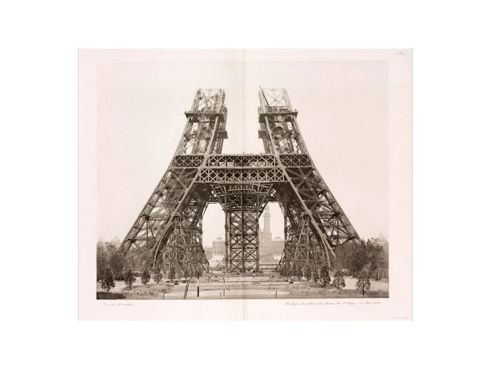Erection of the pillars below the first level, Eiffel Tower, Paris, 15 May 1888. - Image 50