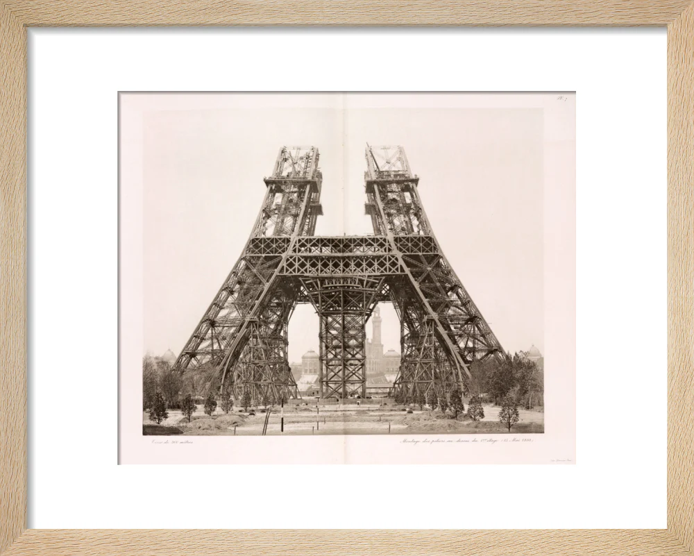 Erection of the pillars below the first level, Eiffel Tower, Paris, 15 May 1888. - Image 6