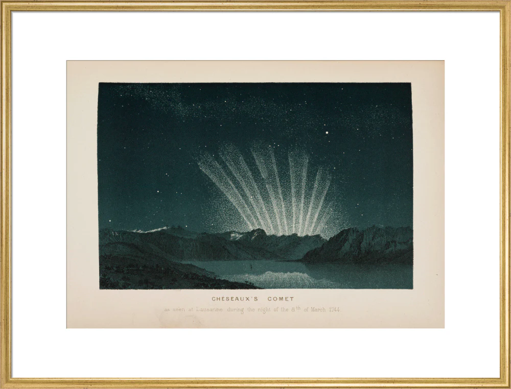 Cheseaux's comet, Lausanne, Switzerland, 8 March 1744. - Image 25