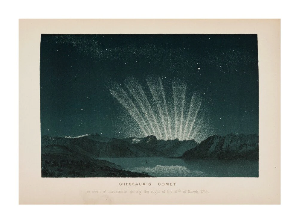 Cheseaux's comet, Lausanne, Switzerland, 8 March 1744. - Image 30