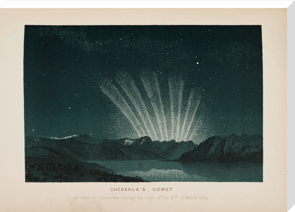 Cheseaux's comet, Lausanne, Switzerland, 8 March 1744. - Image 34