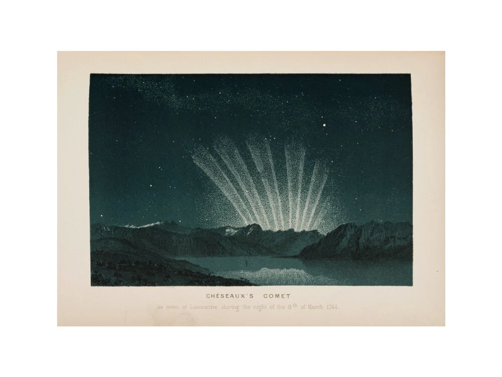 Cheseaux's comet, Lausanne, Switzerland, 8 March 1744. - Image 55