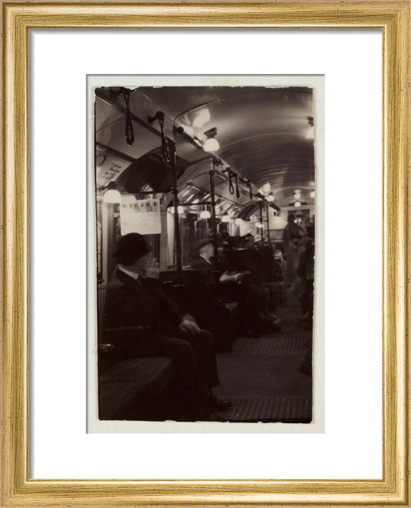 Interior of an underground train carriage, London, c 1930. - Image 38