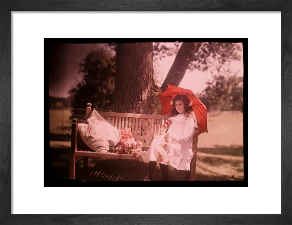 Girl with a parasol sitting on a bench, 1908. - Image 41