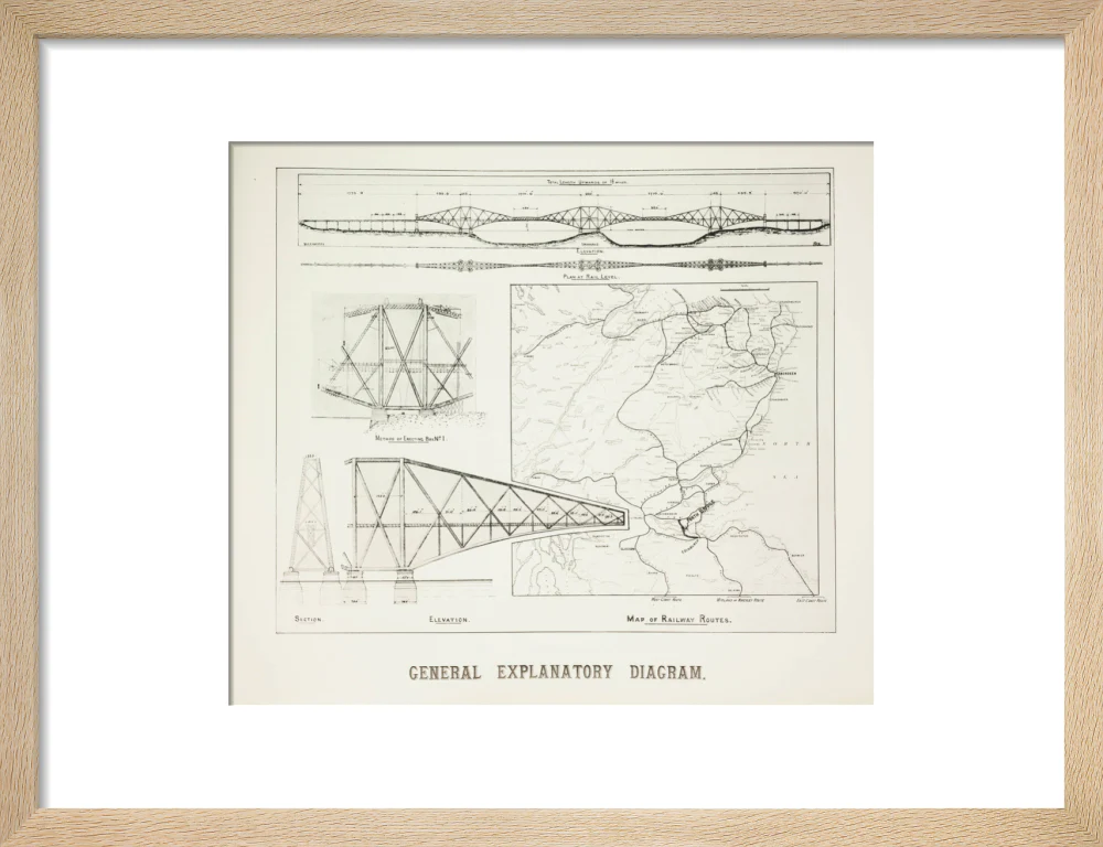 Plans for the Forth Railway Bridge, 1889. - Image 11