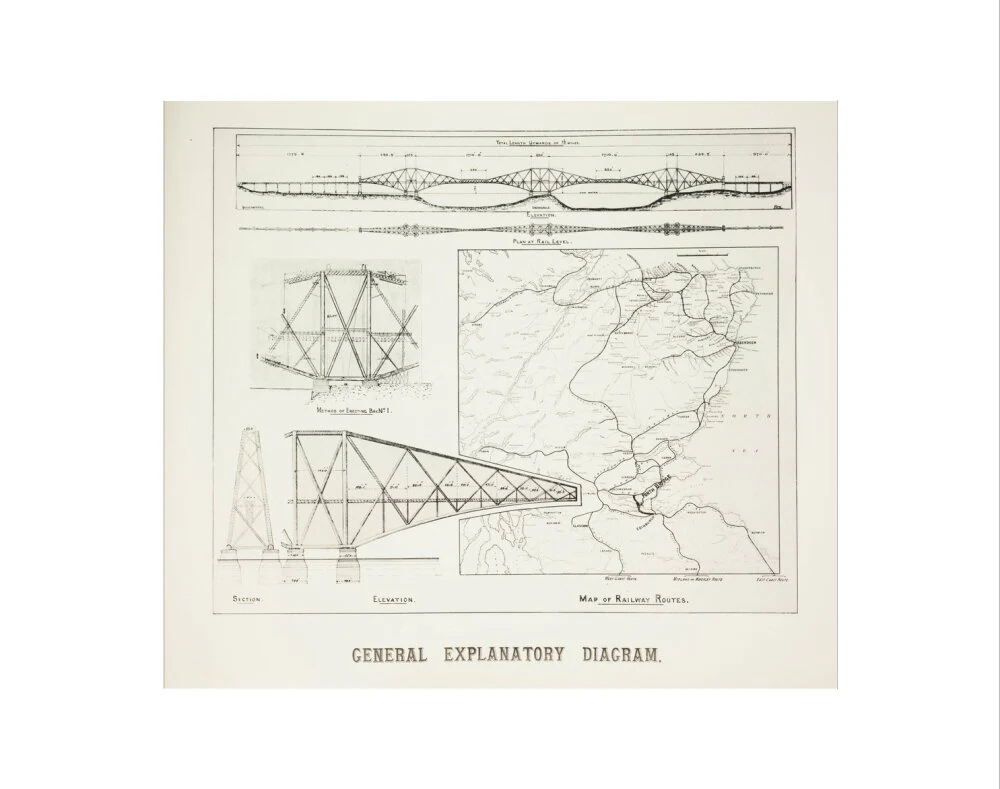 Plans for the Forth Railway Bridge, 1889. - Image 2