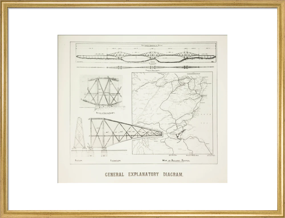 Plans for the Forth Railway Bridge, 1889. - Image 20