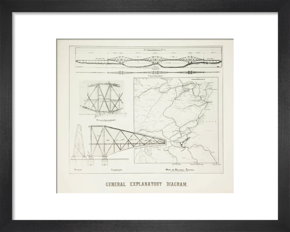 Plans for the Forth Railway Bridge, 1889. - Image 3