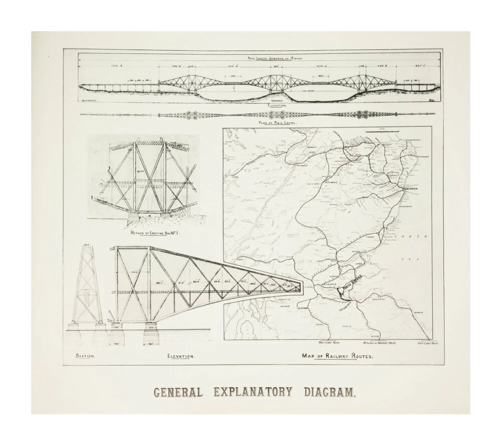 Plans for the Forth Railway Bridge, 1889. - Image 30