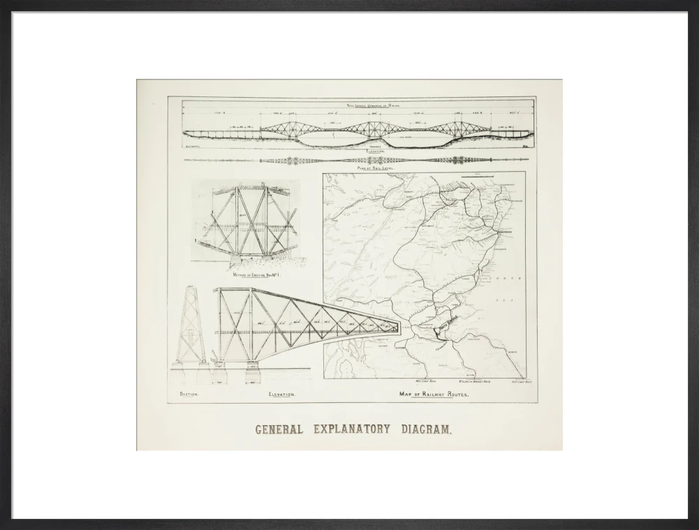 Plans for the Forth Railway Bridge, 1889. - Image 56