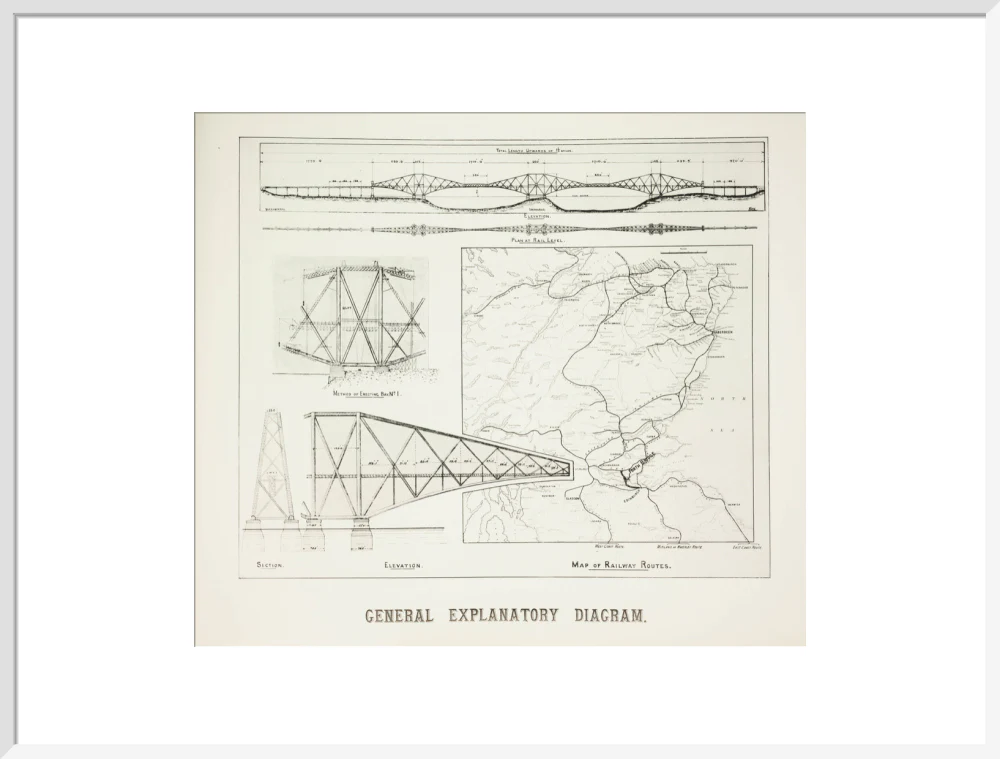 Plans for the Forth Railway Bridge, 1889. - Image 57